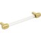 Jeffrey Alexander 128 mm Center-to-Center Brushed Gold Carmen Cabinet Bar Pull 775-128BG - alternate 5